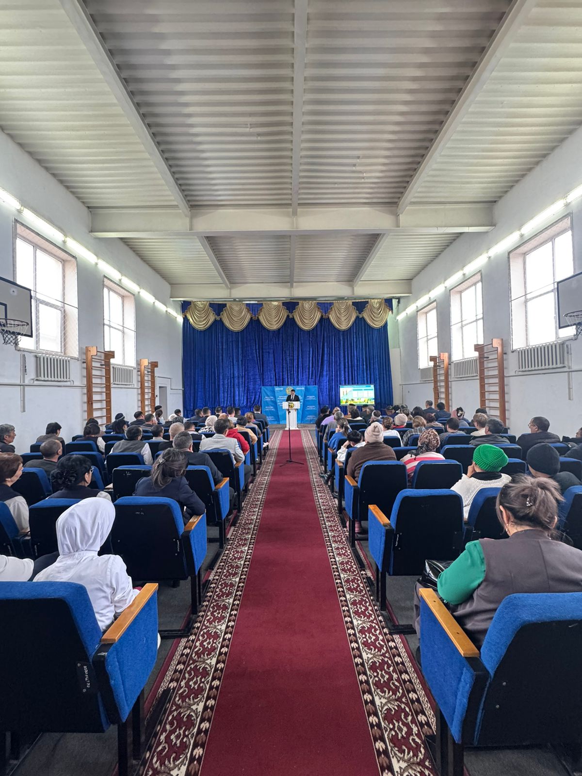 Ескелді ауылдық округінің Қызылжар ауылында халықпен кездесу өтті