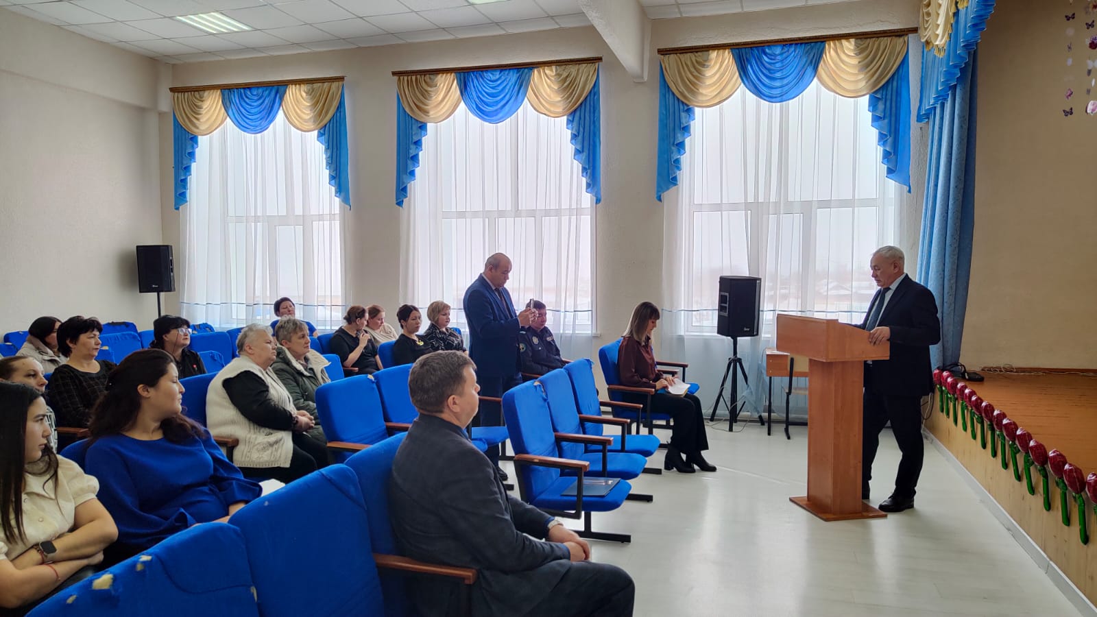 5 наурызда Федоров ауданының әкімі Т. К. Исабаев есептік кездесу өтті.