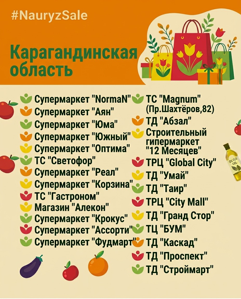 Қарағанды облысында «Наурыз мейрамы» қарсаңында 2026 жылғы 13–23 наурыз аралығында республикалық «Nauryz Sale» науқаны өтеді