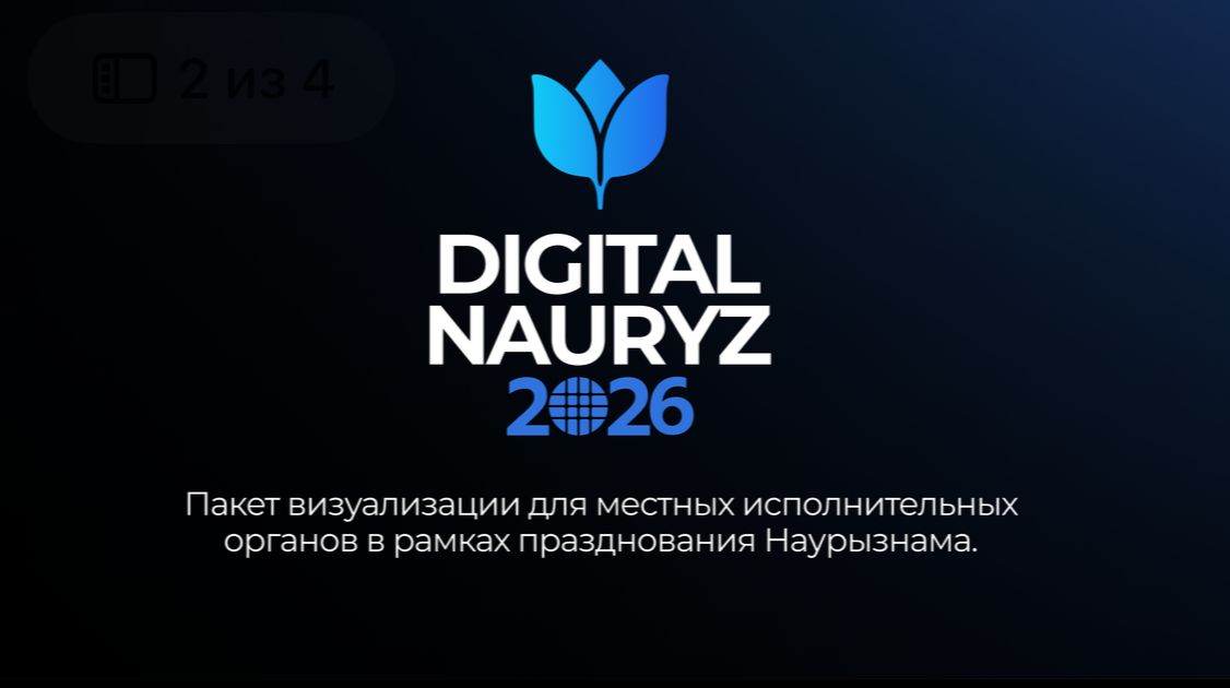 Digital Nauryz – мәдени мұра мен заманауи технологиялардың үйлесімін білдіретін концептуалды логотип