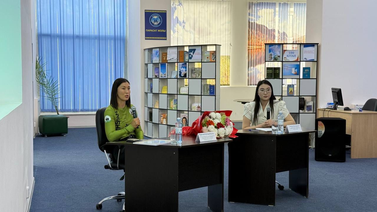 Жәңгір хан университетінде «Томирис» командасының мүшесімен әсерлі кездесу өтті