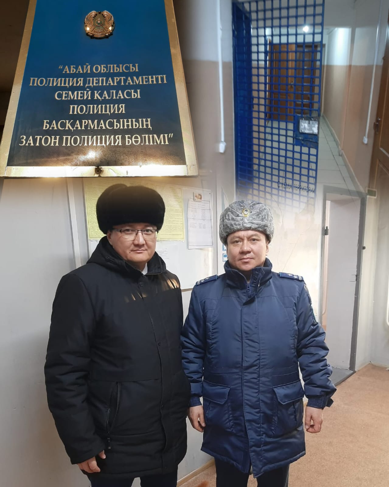 Адам құқықтары жөніндегі Уәкілдің Абай облысы бойынша өкілі Д. Жұмагелдин Семей қаласы Полиция басқармасы Затон полиция бөлімінің кезекші бөлімі жанындағы арнайы үй-жайларға барды.