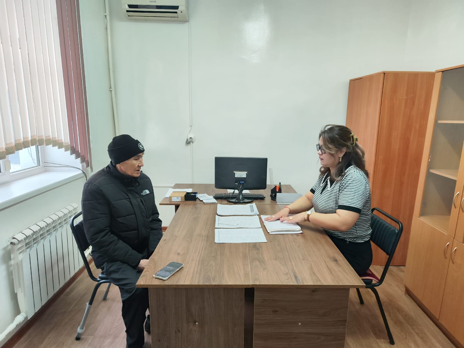 Пробация үйінде  азаматтарды қабылдау