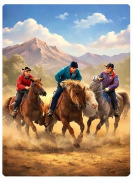 Қазақтың ұлттық спорт түрі көкпардан командалық жарыс