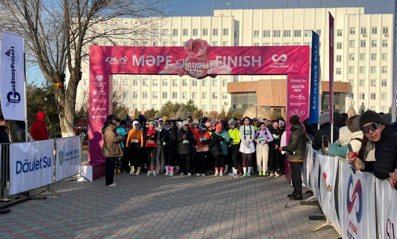 Атырауда Халықаралық әйелдер күні қарсаңында жүгіру марафоны өтті