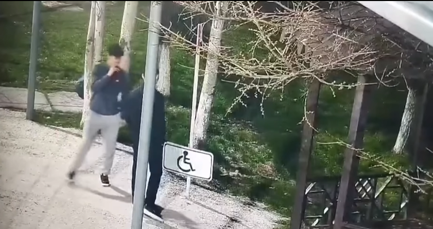 Двое парней привлечены к ответственности за умышленное повреждение дорожного знака в Шымкенте