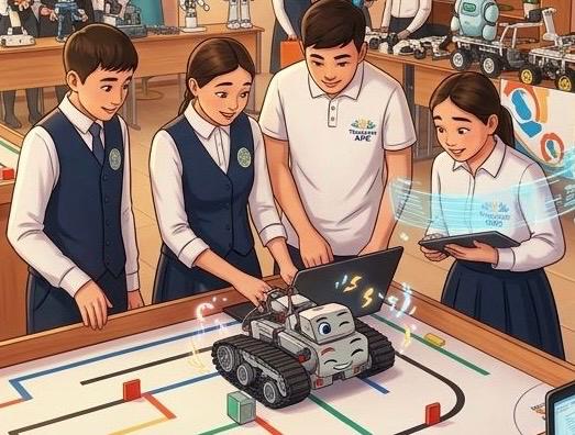 Жаңару күні мерекесіне орай Жамбыл жалпы білім беретін мектебінде Науырзым аудандық Жастар ресурстық орталығының ұйымдастыруымен робототехника бойынша сайыс өтеді