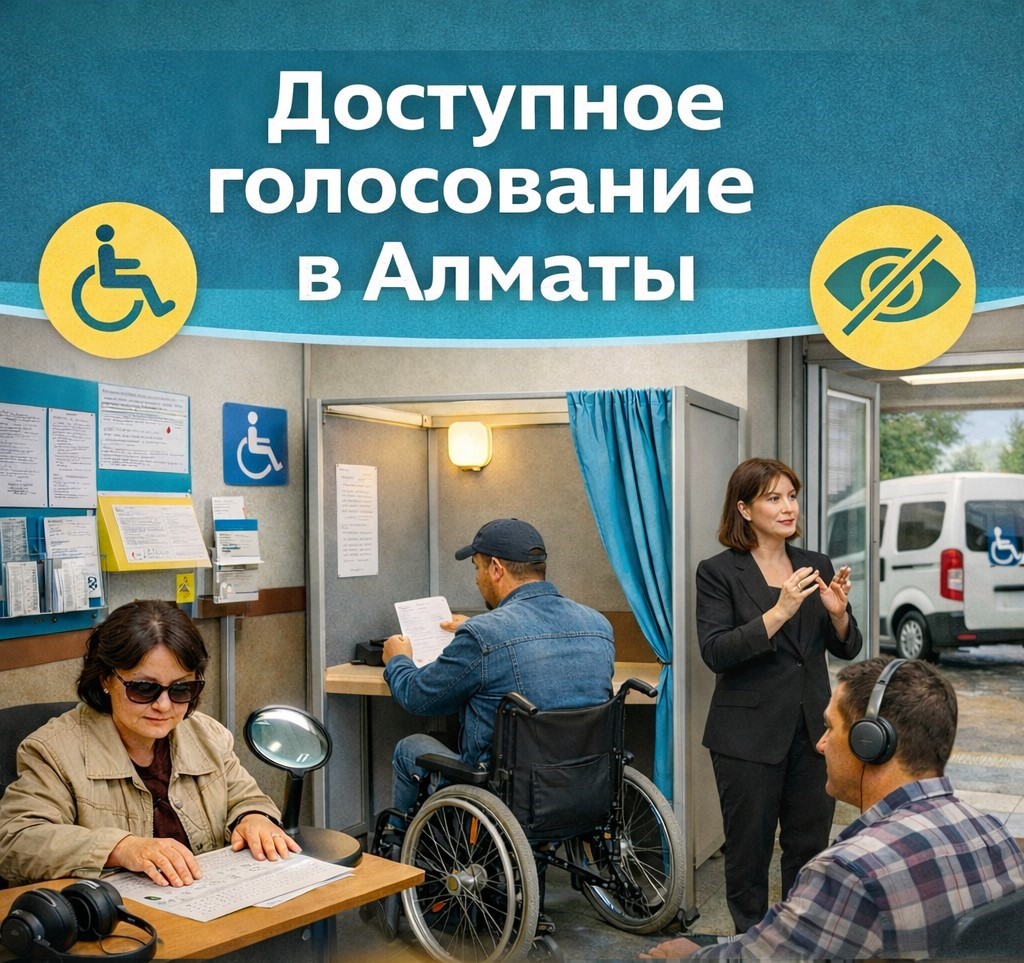 Әрбір азамат үшін тең мүмкіндік: Алматыдағы қолжетімді дауыс беру