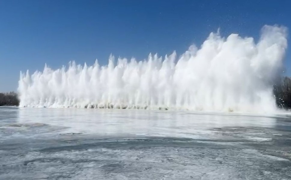 Шығыс Қазақстан облысында мұз кептелістерінің алдын алу мақсатында жарылыс жұмыстары жүргізілуде.