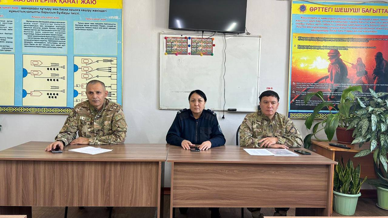 Меркі ауданында жеке құраммен профилактикалық кездесу өтті