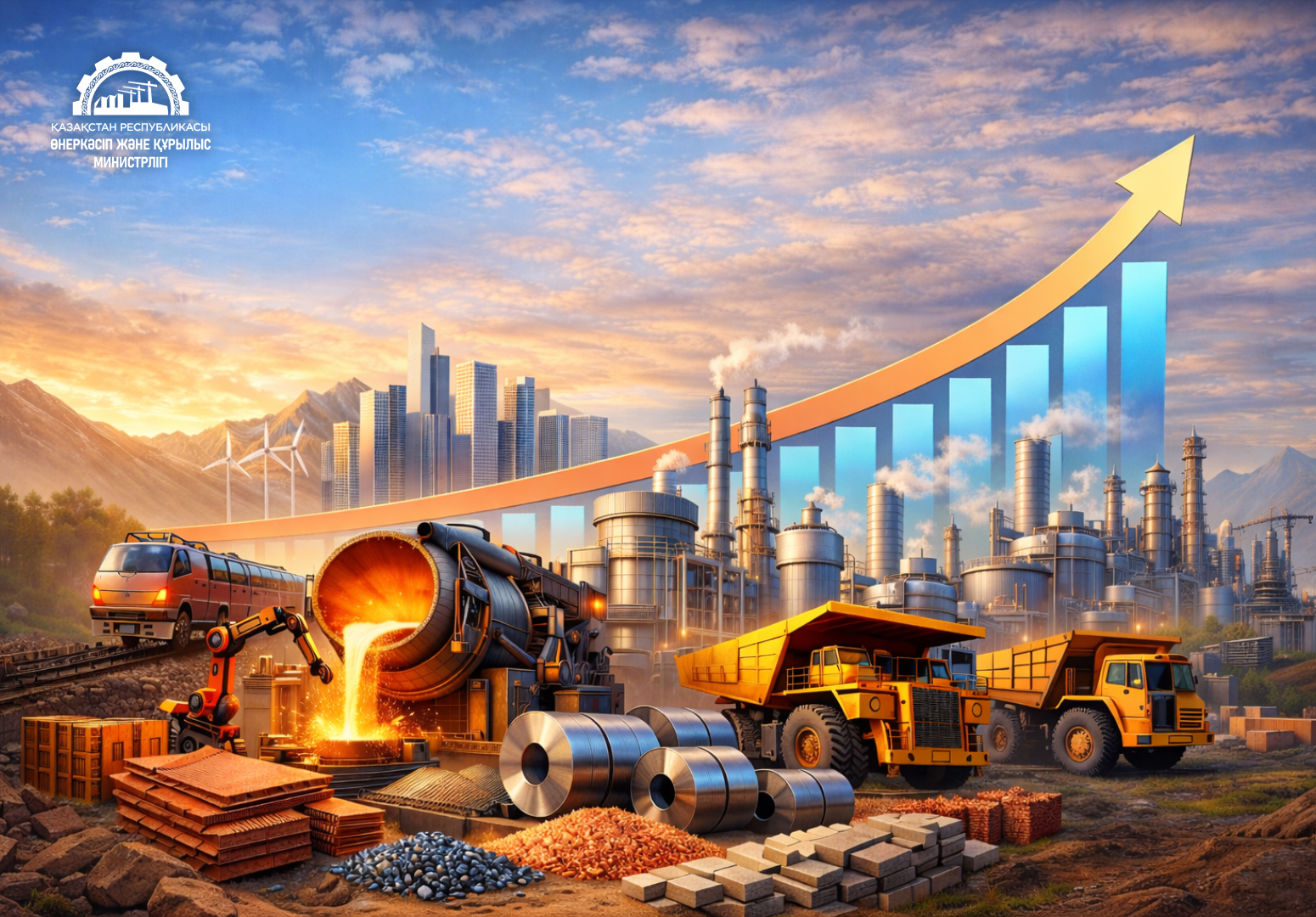 Обрабатывающая промышленность усиливает роль в структуре экономики Казахстана