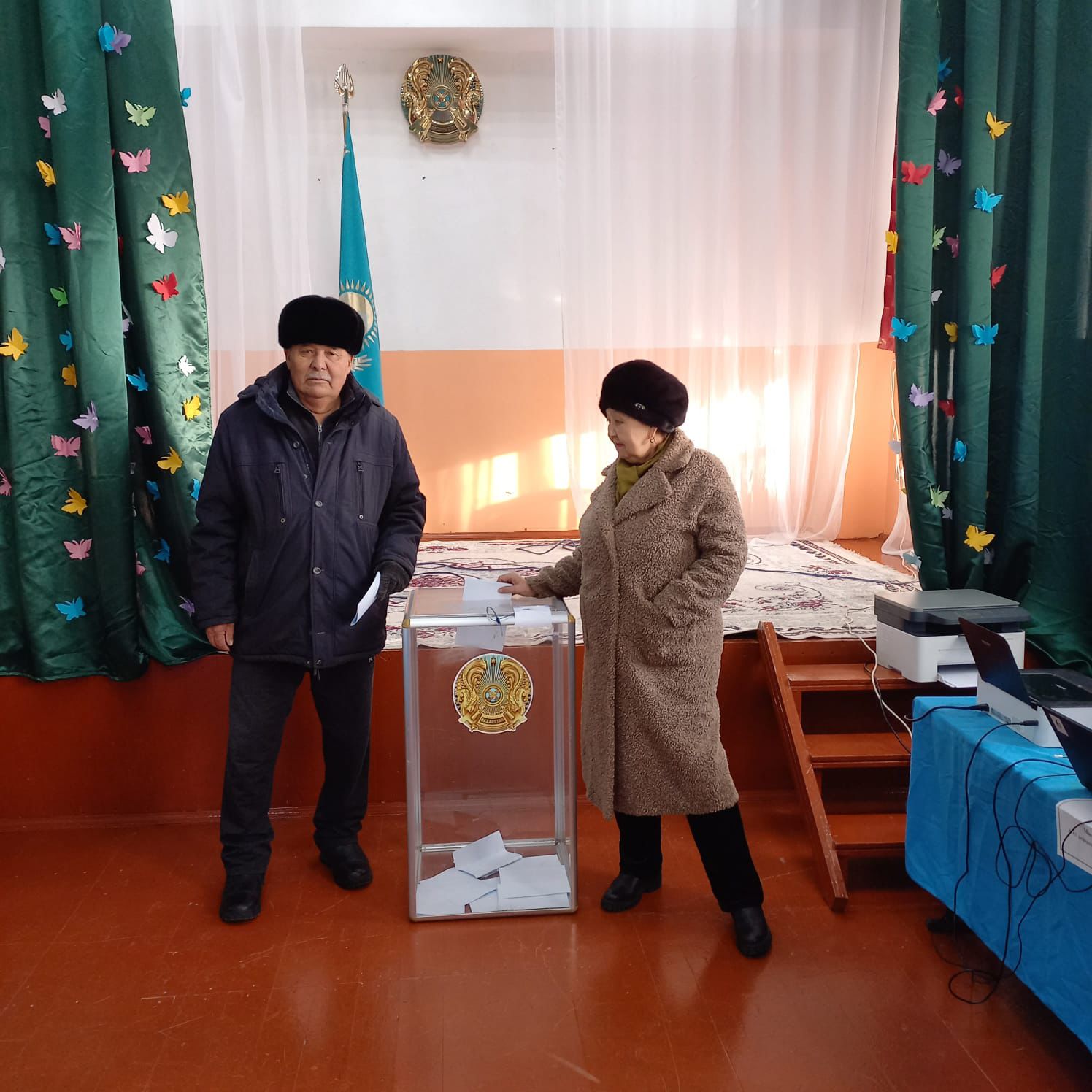 Бүгін №65 сайлау учаскесінде тұрғындар белсенділік танытып, өз таңдауларын жасауда