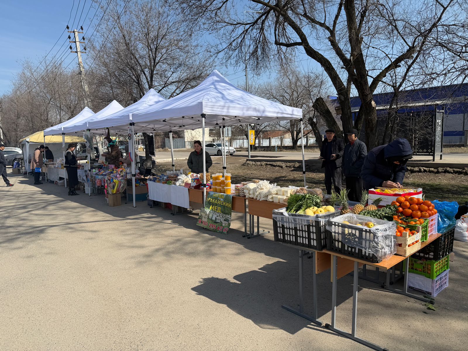 Ярмарка сельхозпродукции в Алатау прошла в день республиканского референдума