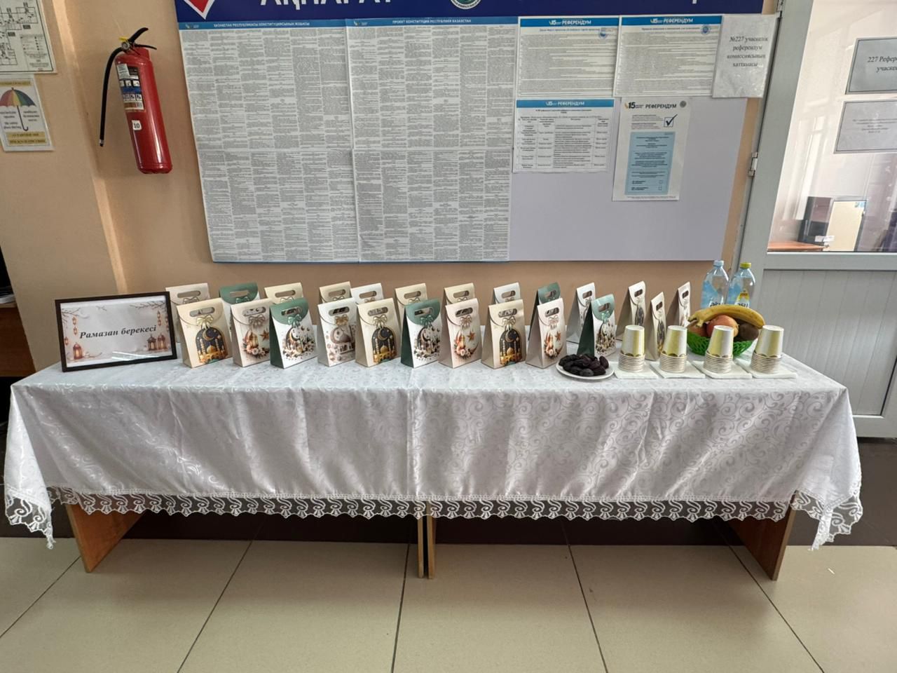 В Енбекшиказахском районе референдум сопровождается благотворительностью