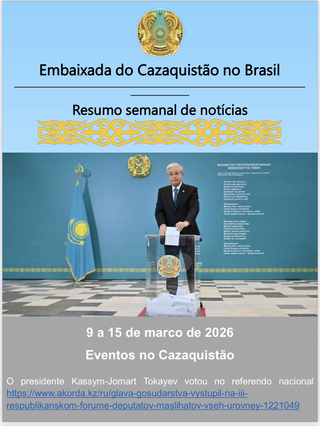 Eventos no Cazaquistão
