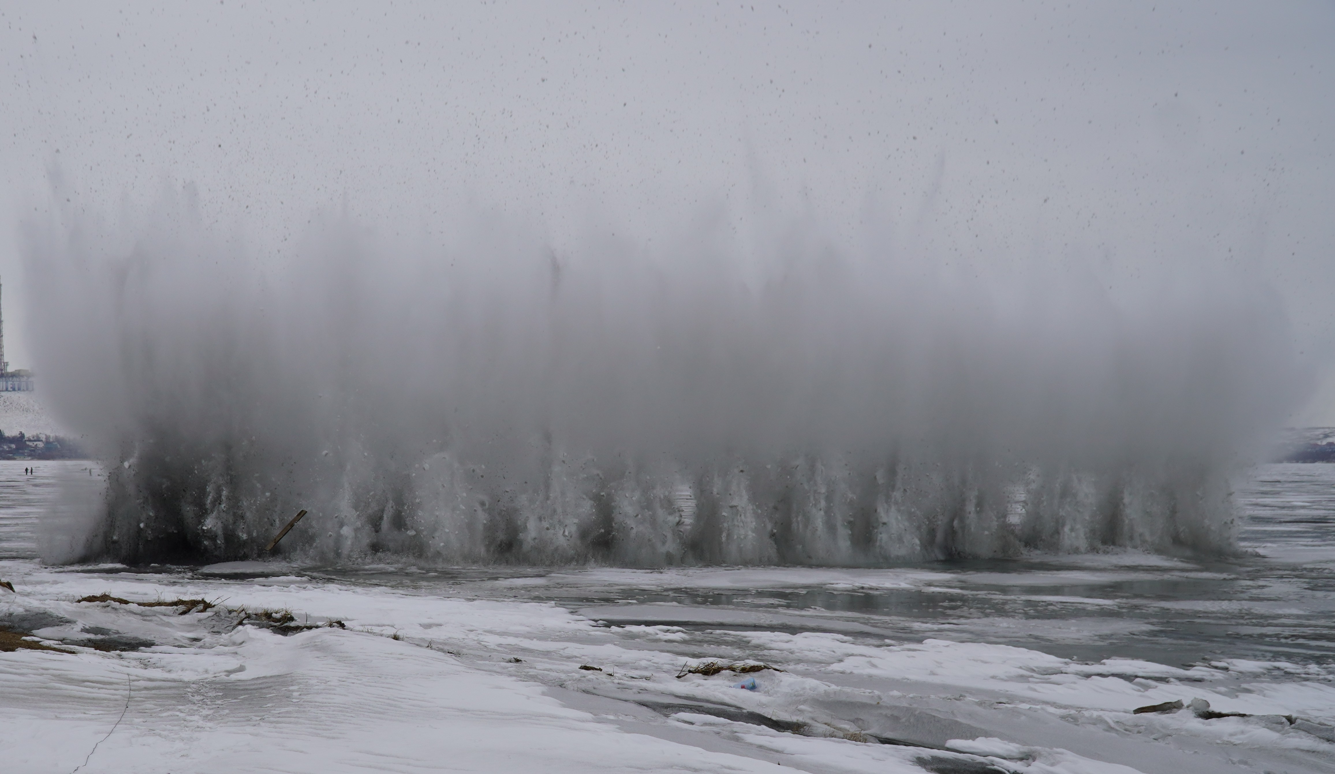 Ақмола облысында су тасқынына қарсы іс-шаралар аясында жарылыс жұмыстары жүргізілуде