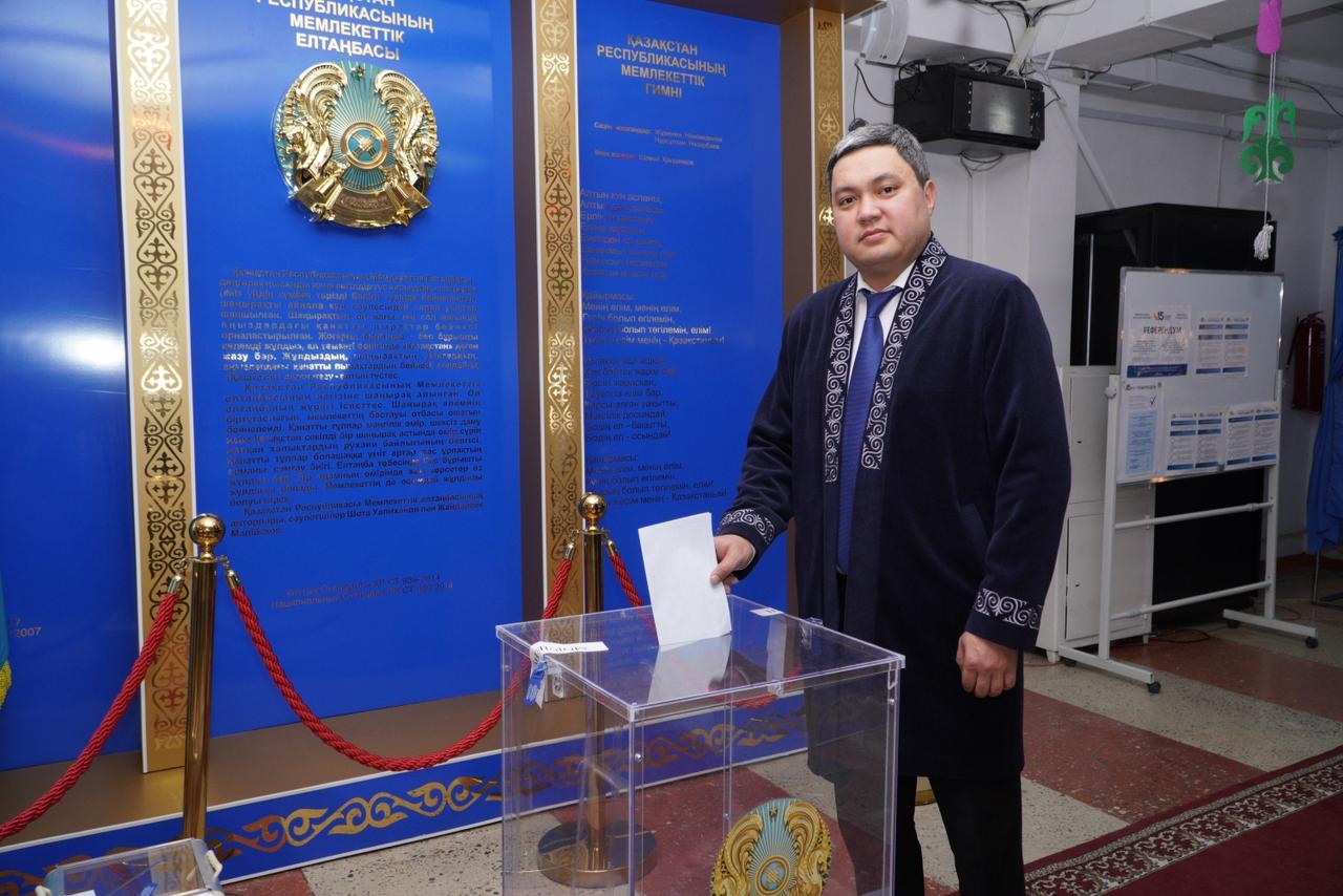 АУДАН  ӘКІМІ ӨЗ ТАҢДАУЫН ЖАСАДЫ