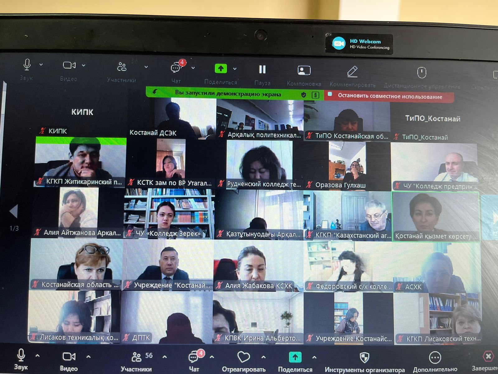 Департаментте ДДҰ-ның «Салауатты университеттер, колледждер» жобасын енгізу бойынша онлайн-семинар өтті