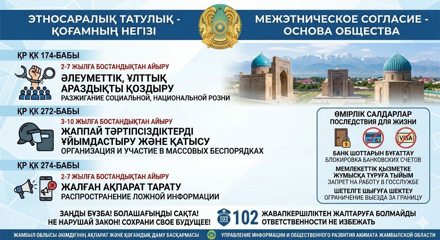 Біздің басты байлығымыз — елдегі тыныштық пен этносаралық татулық