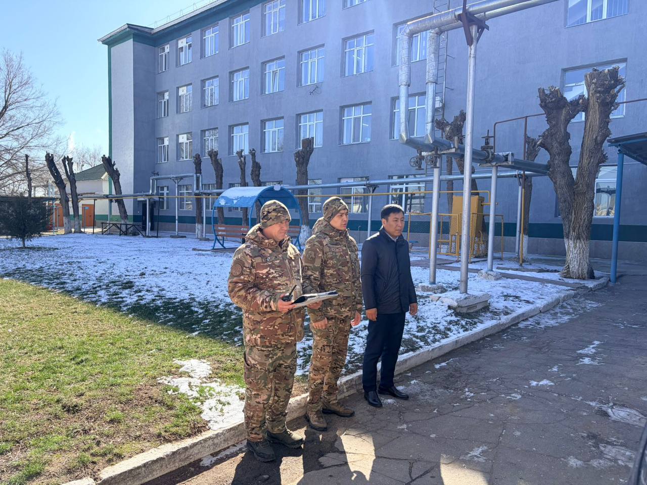 Талас ауданында Азаматтық қорғаныс айлығы аясында оқу-жаттығу өткізілді