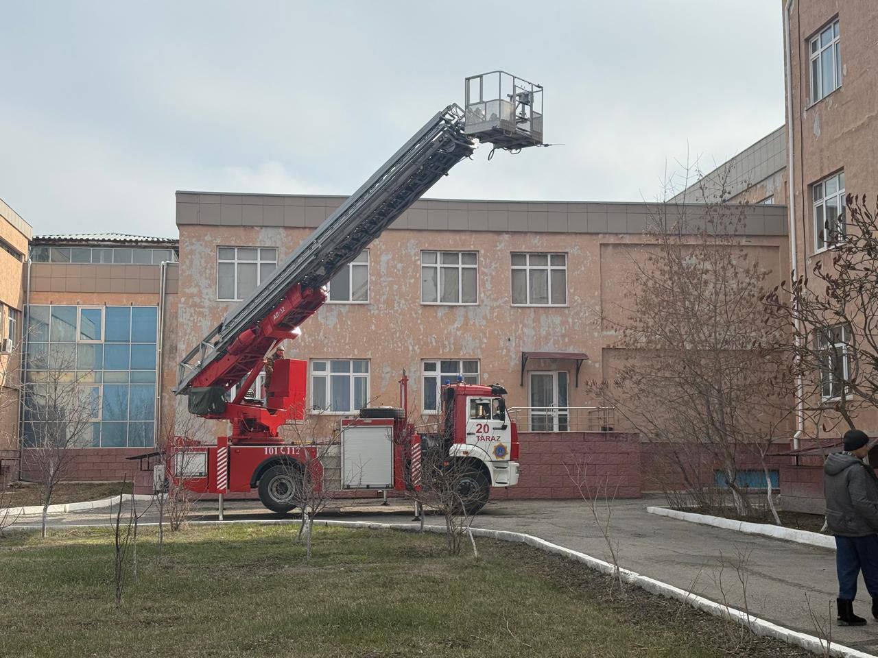 Таразда өрт-тактикалық сабақ өткізілді