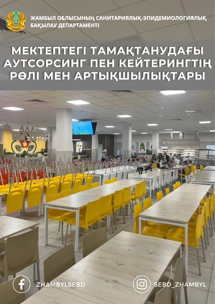 Мектептегі тамақтанудағы аутсорсинг пен кейтерингтің рөлі мен артықшылықтары