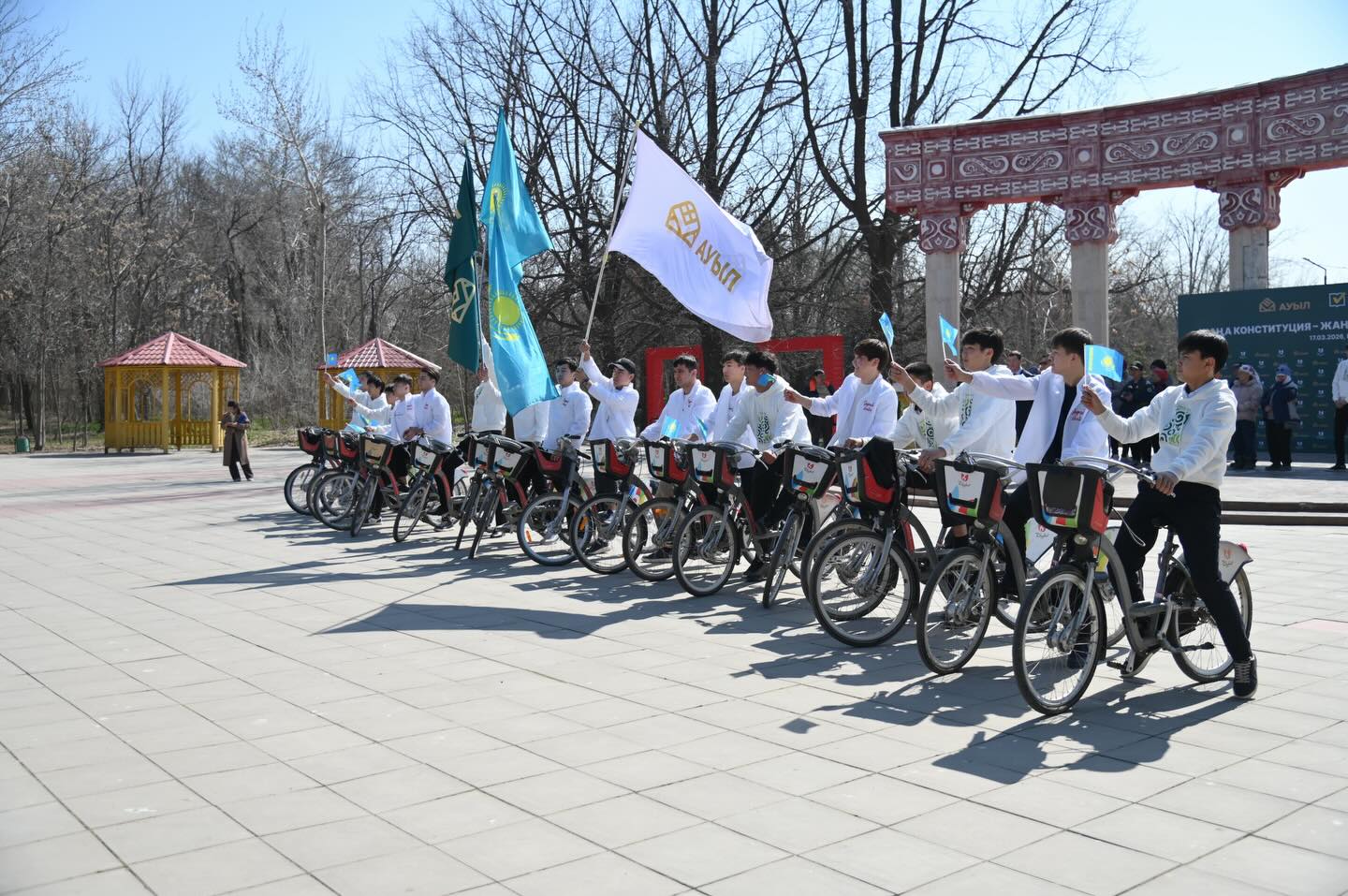 ЖАҢА КОНСТИТУЦИЯНЫҢ ҚАБЫЛДАНУЫНА ОРАЙ ВЕЛОШЕРУ ӨТКІЗІЛДІ