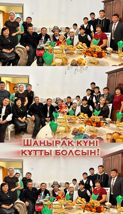 Шаңырақ күніне орай Ақсу-Аюлы ауылдық округі әкімі аппаратының қызметкерлері ардагерді құттықтады