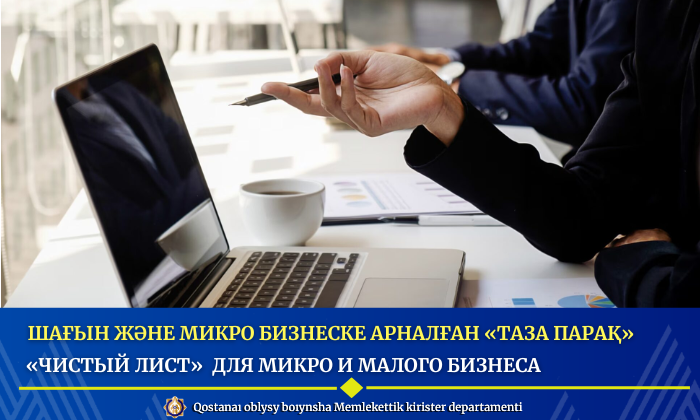 Шағын және микро бизнеске арналған «Таза парақ»