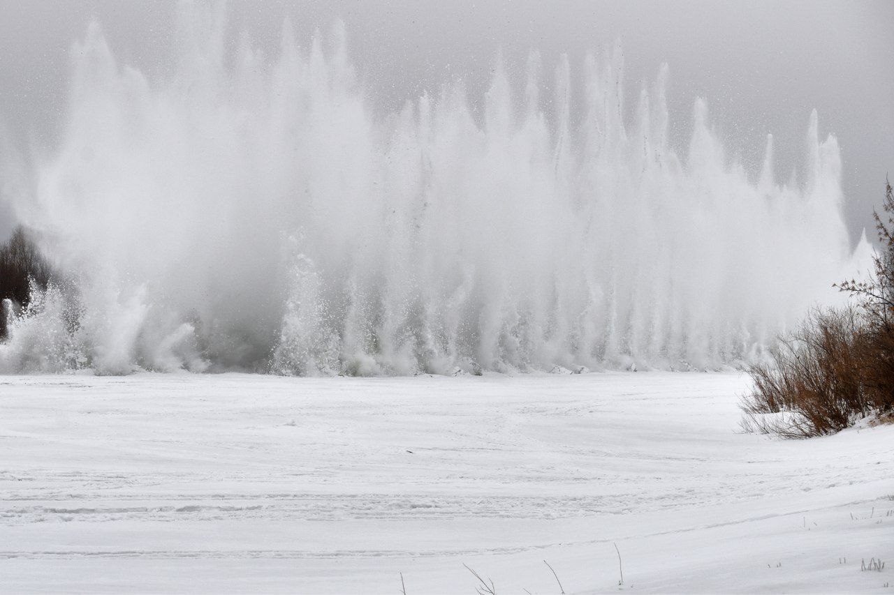 Солтүстік Қазақстан облысында өзендердегі мұзды жару  жұмыстары басталды