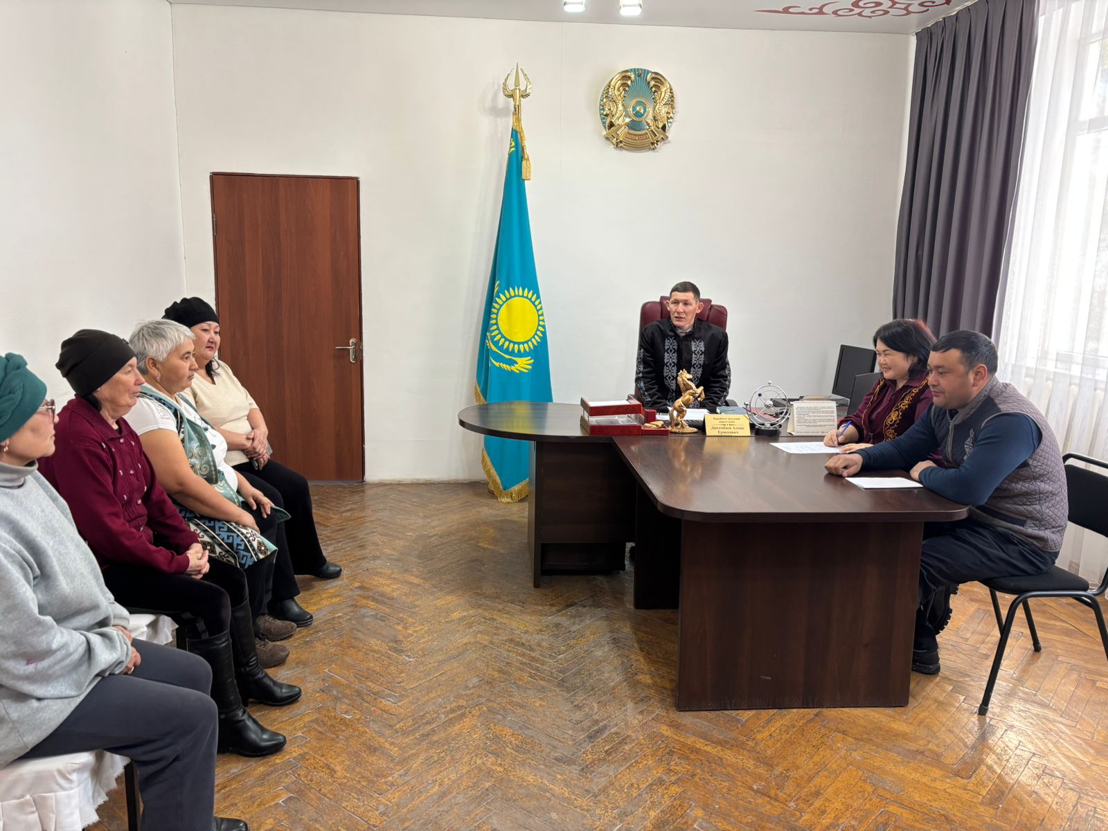 Қарабөгет ауылдық округінің әкімі Дюсембаев Алмас Ермекұлының жеке қабылдауы