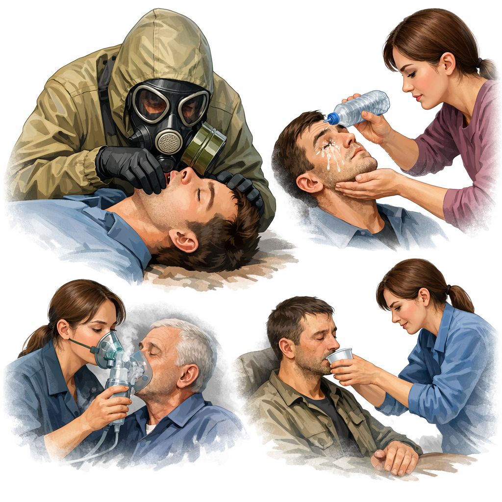 Как оказать первую помощь при отравлении сильнодействующими ядовитыми веществами?!