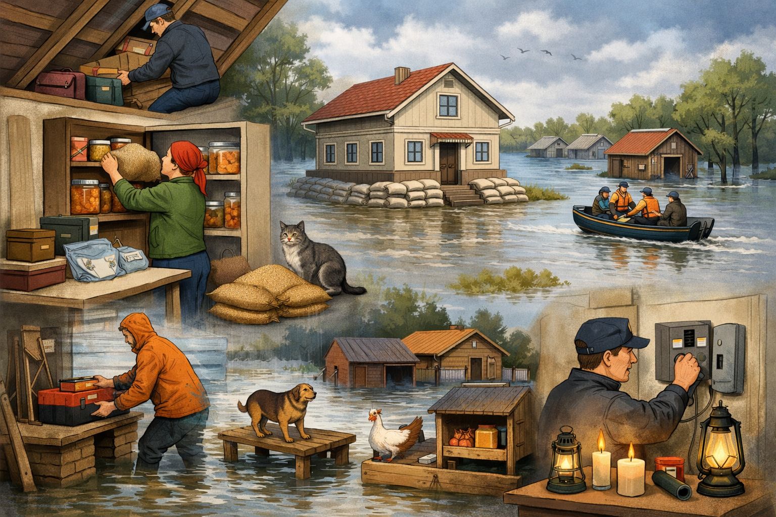 Су тасқыны кезіндегі халықтың іс-әрекеті