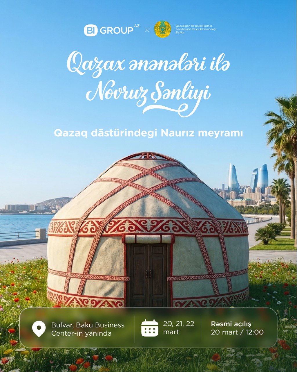 Сіздерді Бакуда Наурыз мерекесін бірге қарсы алуға шақырамыз