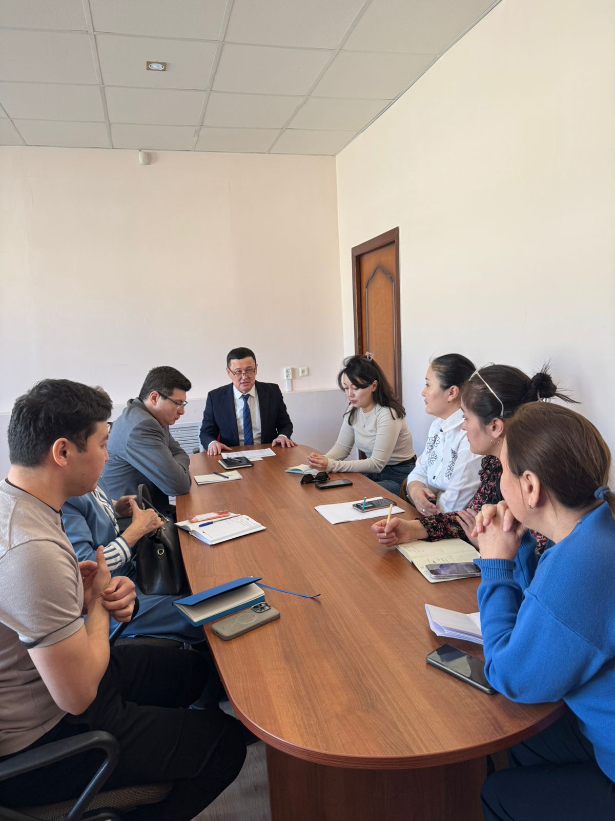 Дәрігерлік-кеңес комиссия төрағаларымен сырттай проактивті куәландырудың көрсеткіштерін көтеру мақсатында жиын өткізілді.