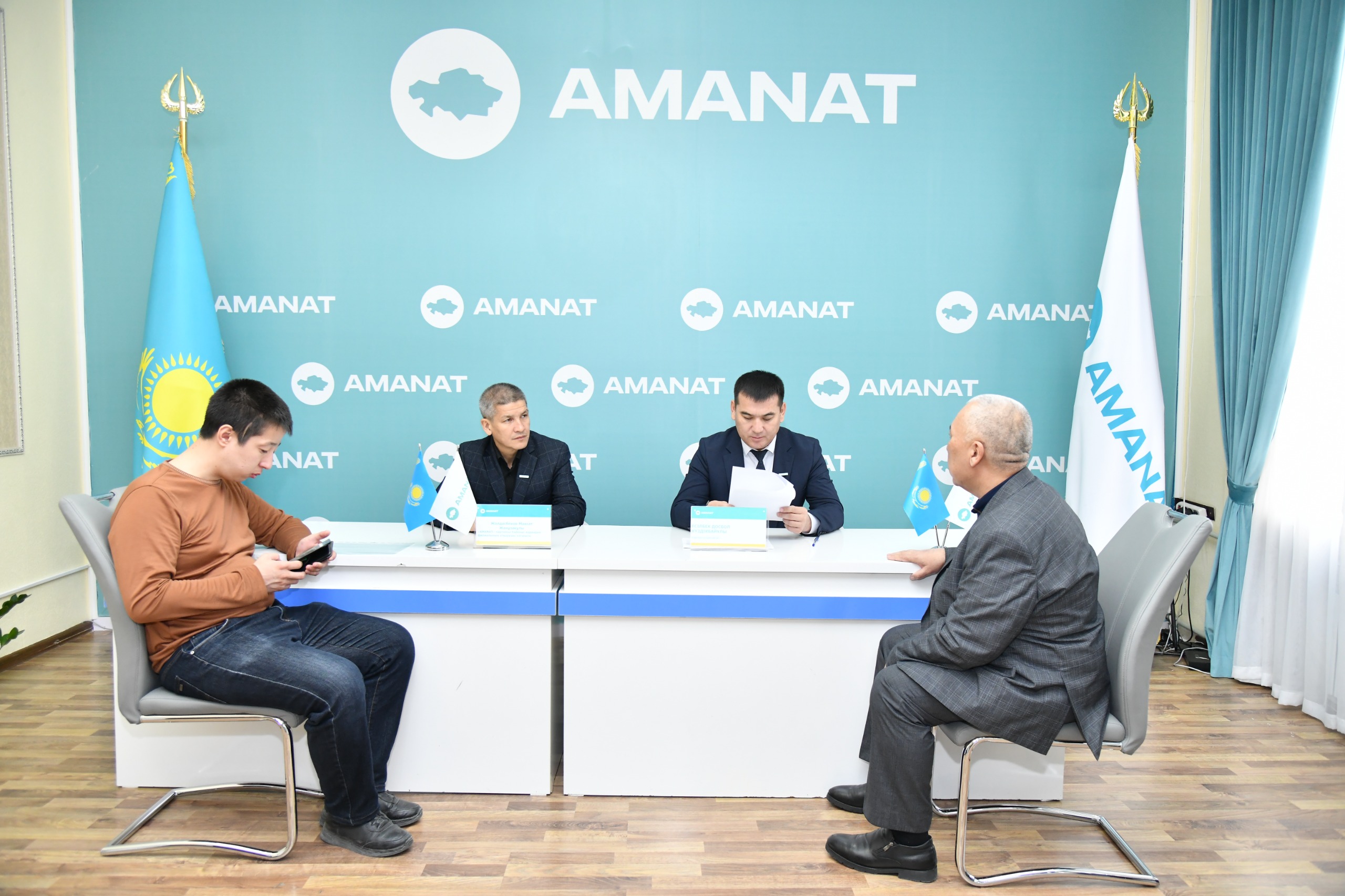 АУДАН ӘКІМНІҢ КЕЗЕКТІ ЖЕКЕ ҚАБЫЛДАУЫ ӨТТІ