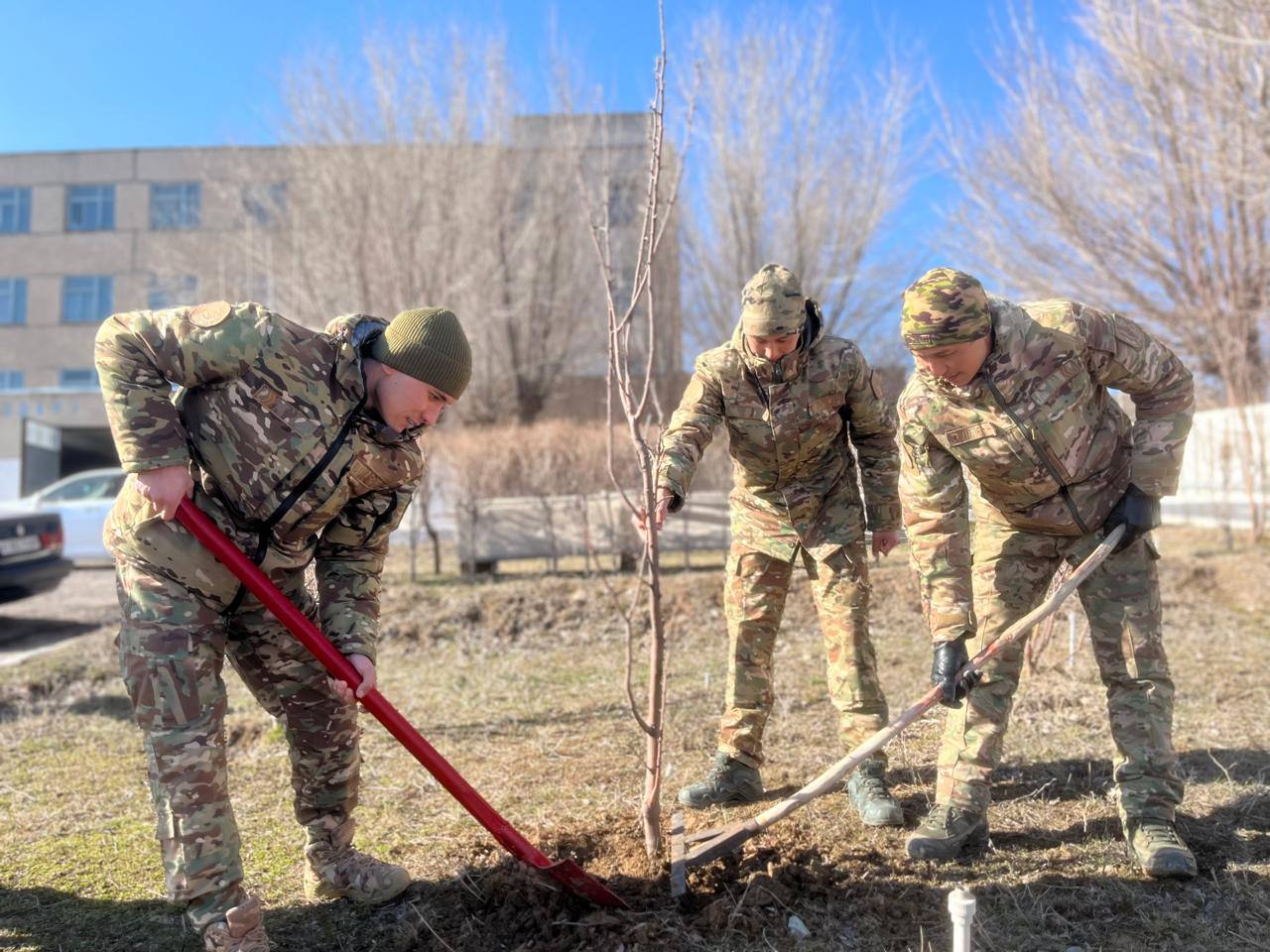 Жамбыл облысы ТЖ департаментінде көктемгі ағаш егу акциясы өтті