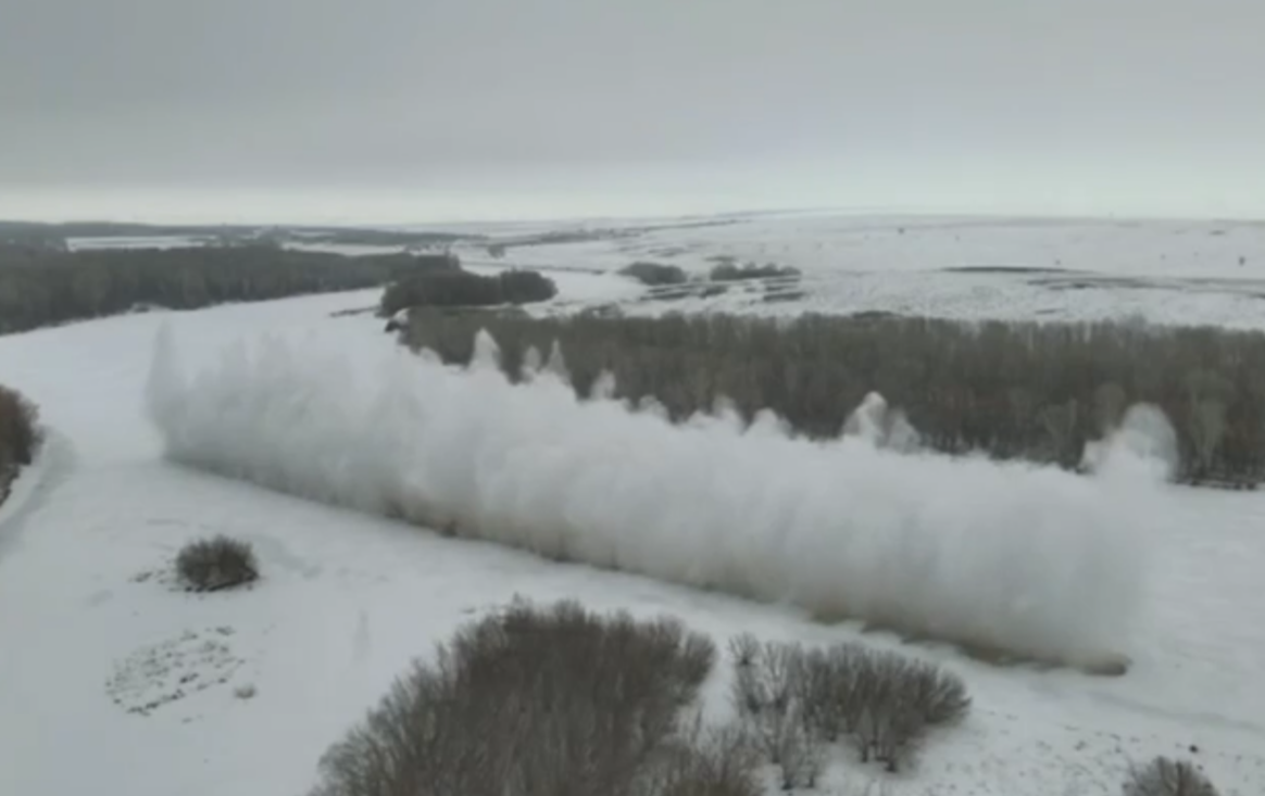 Шығыс Қазақстан облысында мұз кептелістеріне қарсы жарылыс жұмыстары жүргізілді