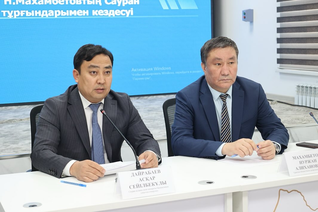 Сауран ауданы:Шорнақ ауылдық округінде жеке қабылдау өткізілді