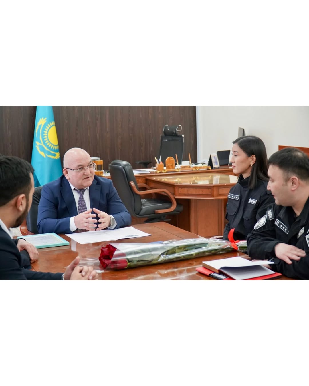 Қала әкімі жуырда «Томирис» жасағының құрамында UAE SWAT Challenge халықаралық турнирінде І орын иеленіп, ел намысын абыроймен қорғап қайтқан Құралай Қабырайқызын қабылдады.