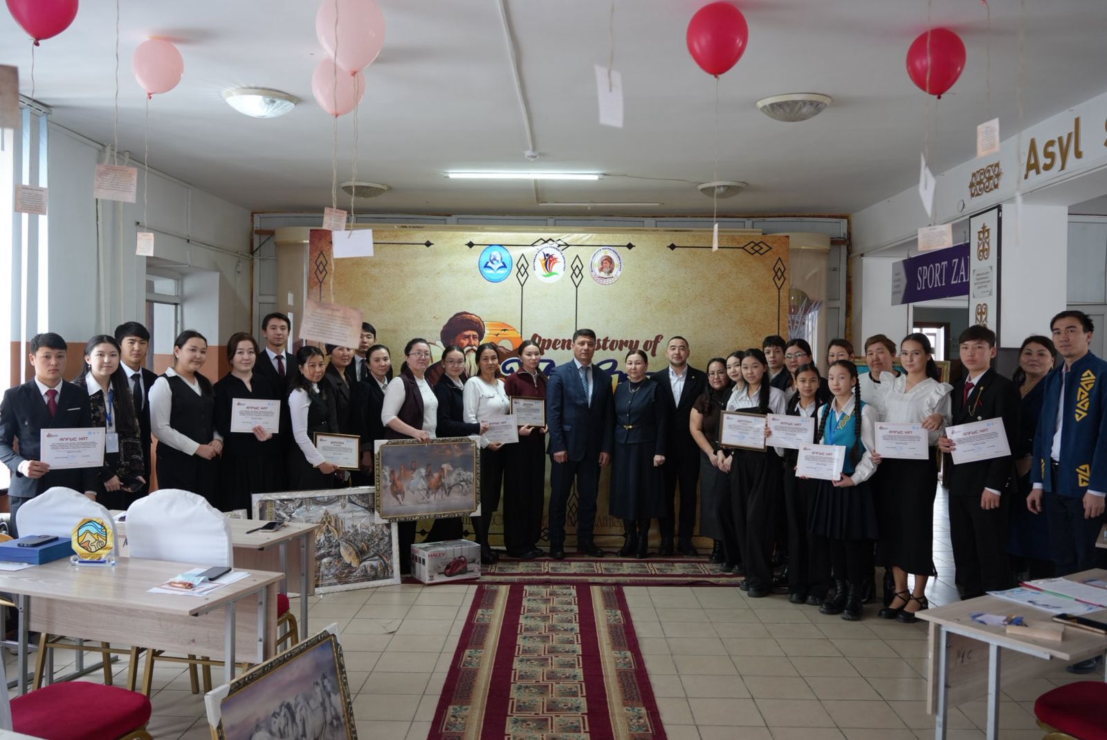 Жамбыл Жабаевтың 180 жылдығына арналған аудандық зияткерлік сайыс өтті