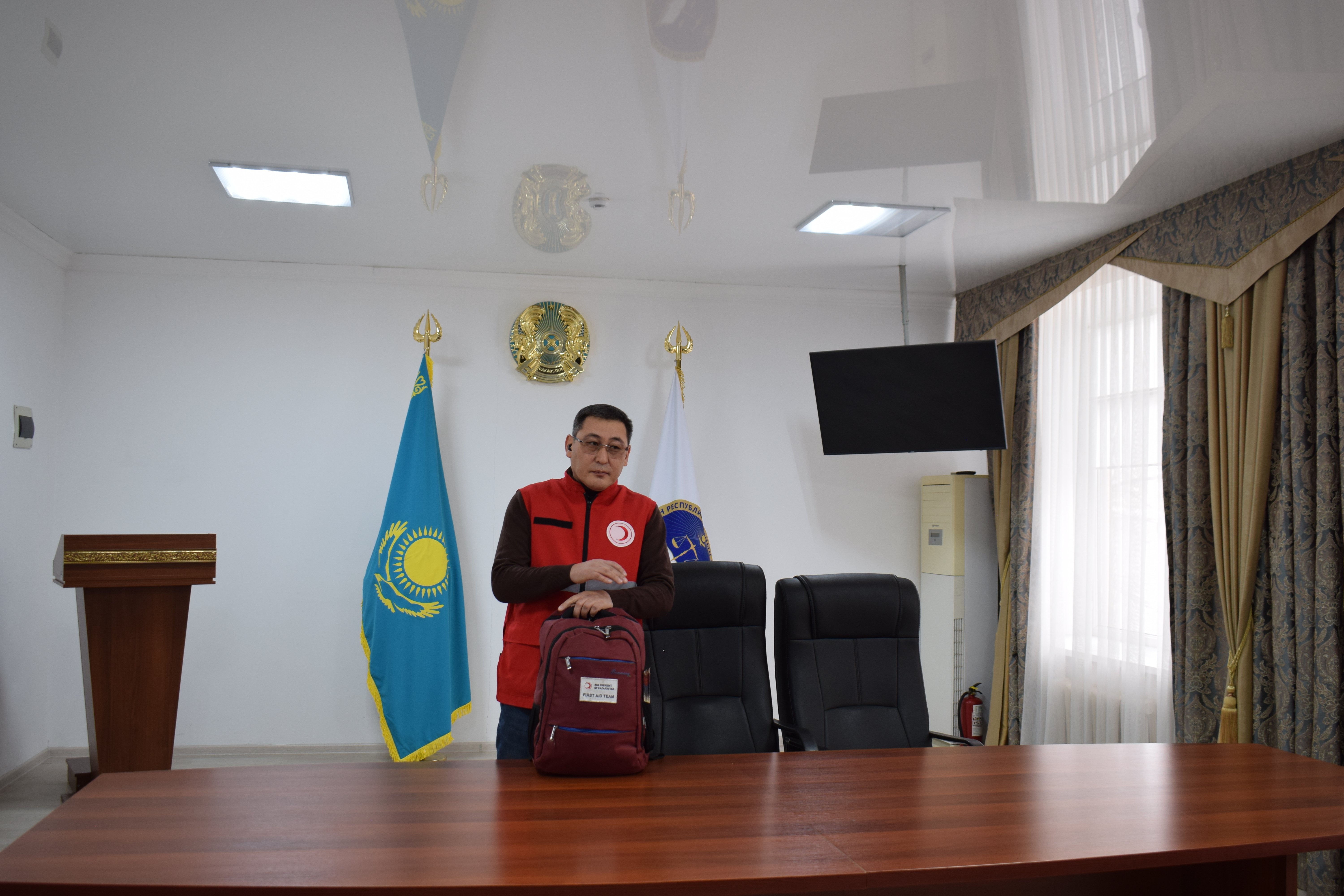 Дүниежүзілік Азаматтық қорғаныс күніне орай оқу-жаттығу өткізілді