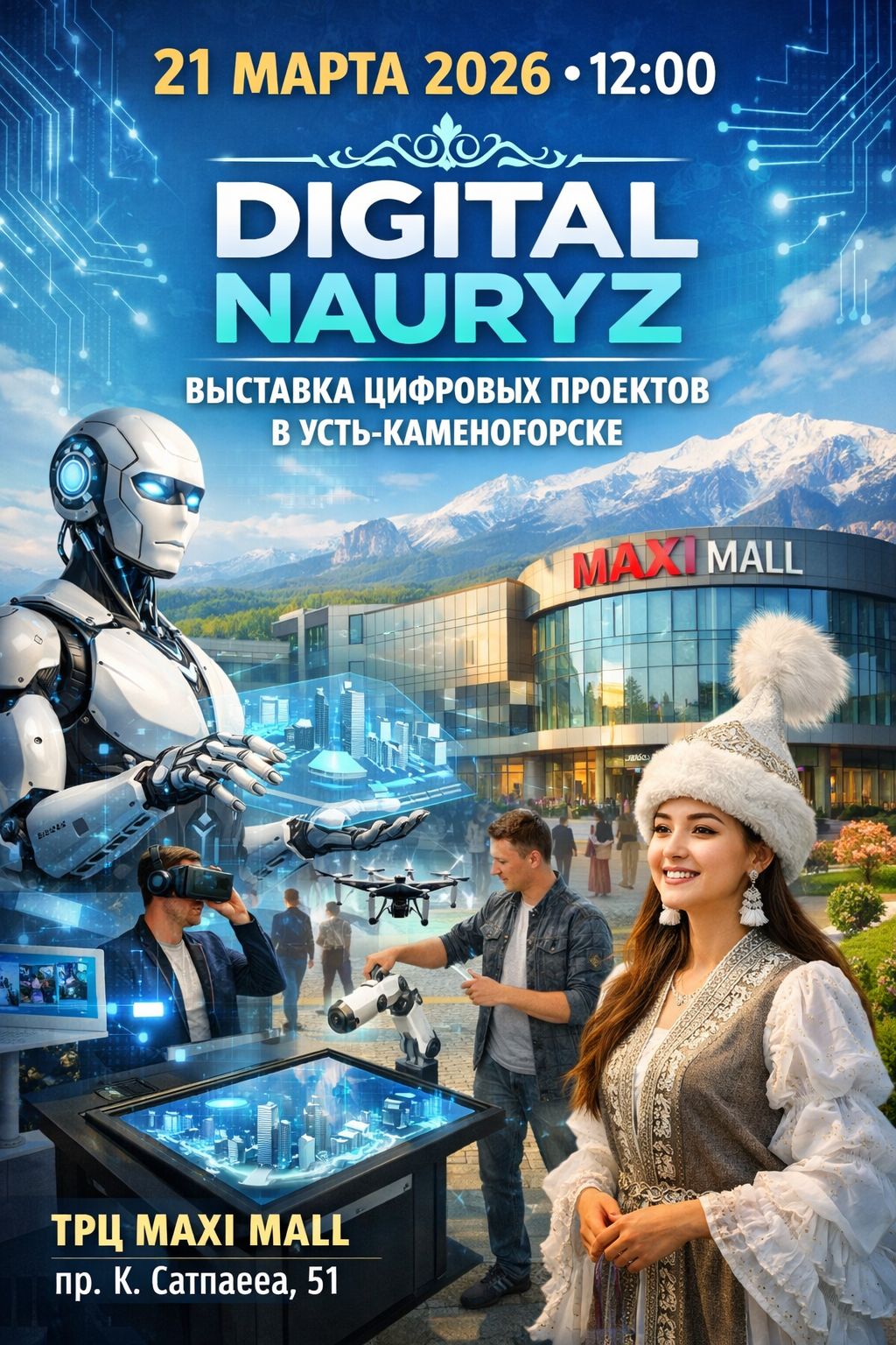 Өскеменде «Digital Nauryz» аясында цифрлық жобалардың көрмесі өтеді