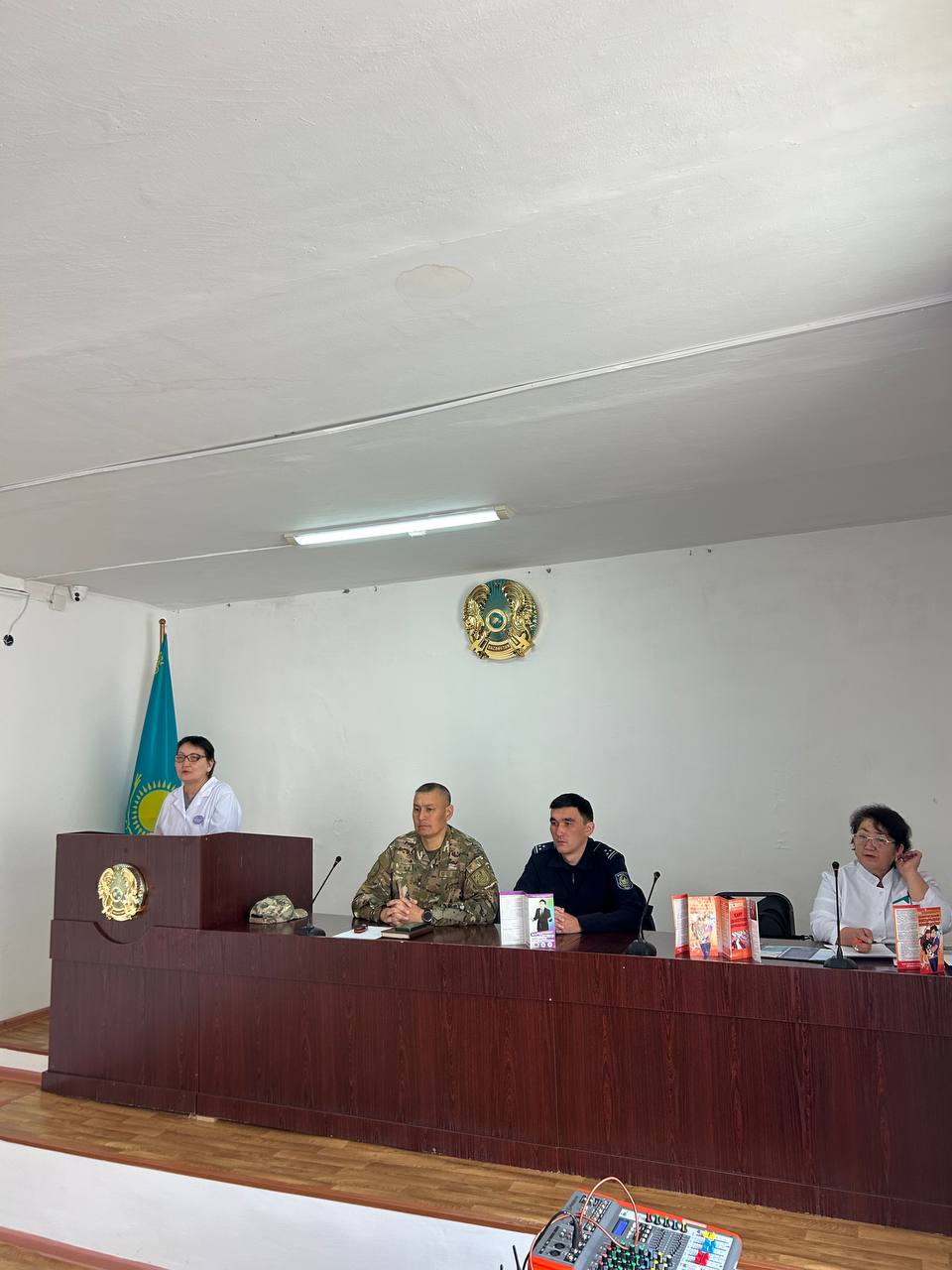 Жуалы ауданында әскери-патриоттық және идеологиялық тәрбиеге бағытталған жиын өтті