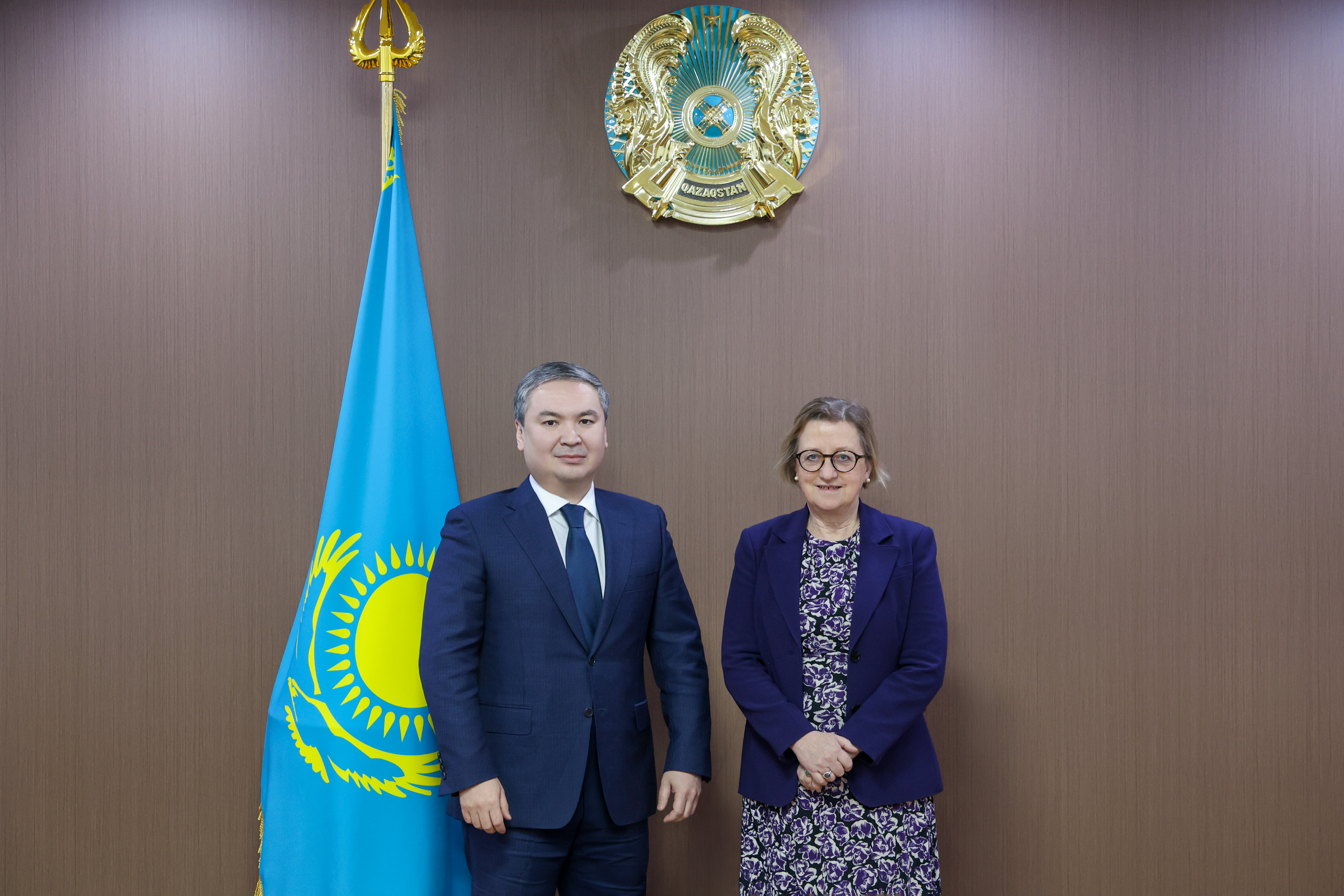 Ерсайын Нагаспаев встретился с Послом Великобритании в Казахстане Салли Аксуорси