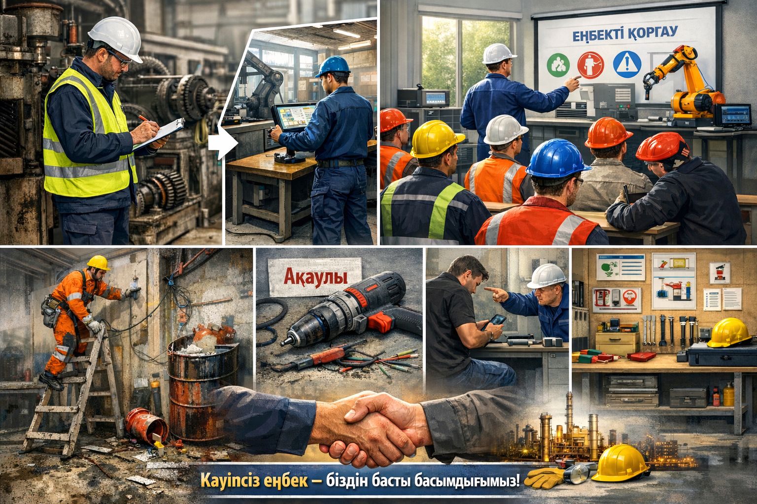 Елорда кәсіпорындарындағы кәсіптік тәуекелдерді бағалау және еңбекті қорғау жағдайы