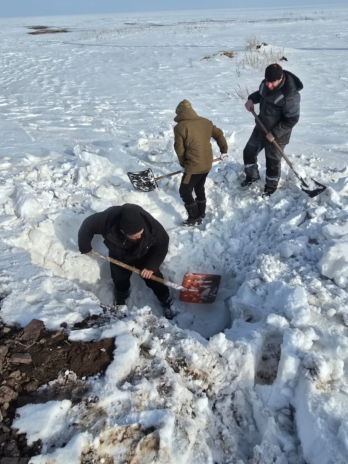 Красная Поляна мен Мәдениет ауылындағы су тасқынына қарсы жұмыстар