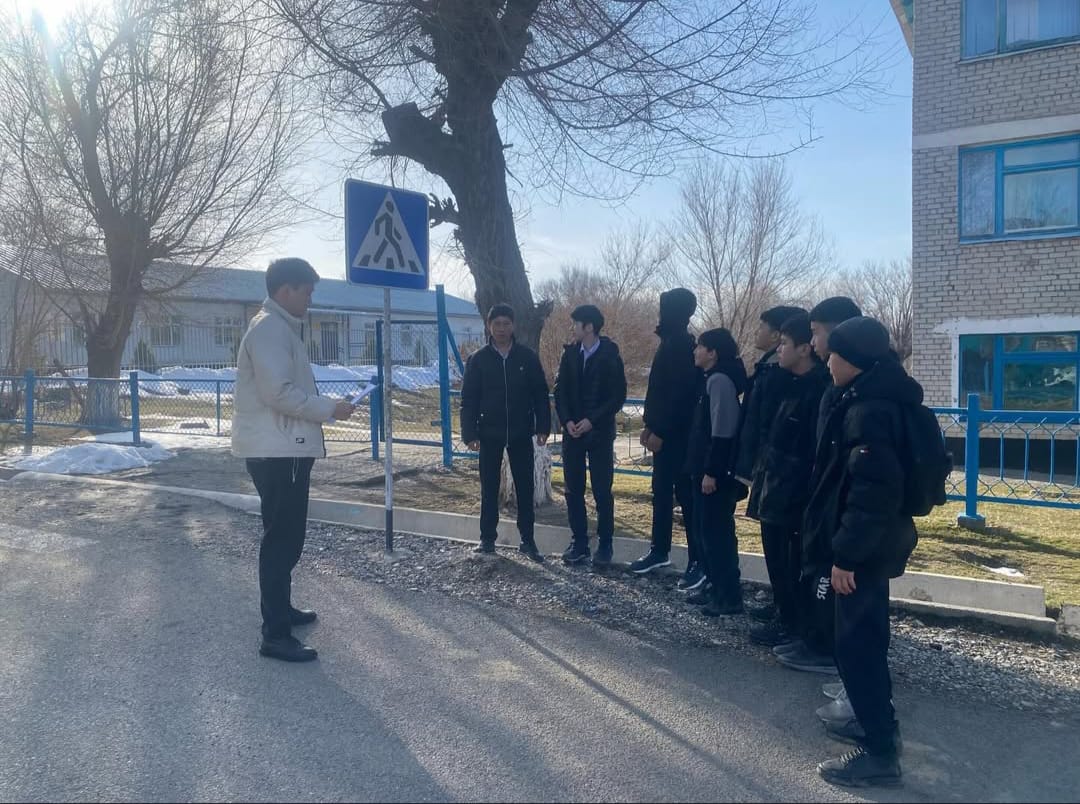 Ауыл аумағында жол-көлік оқиғаларының алдын алу