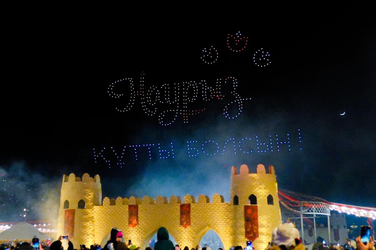 Масштабное дрон-шоу прошло в Астане в честь Наурыз мейрамы