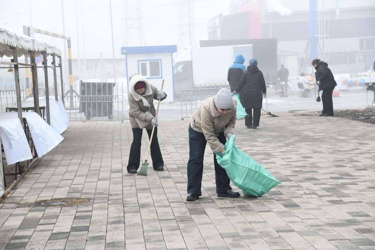 Масштабная генеральная уборка проходит в Астане в День очищения